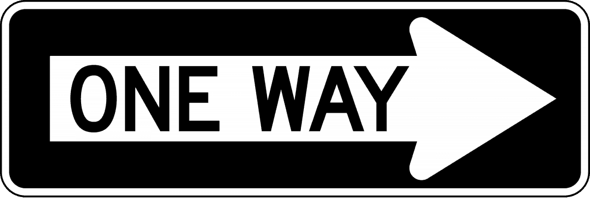sign-oneway