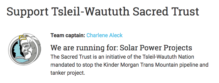 Sponsor Tsleil-Waututh Nation Sacred Trust team