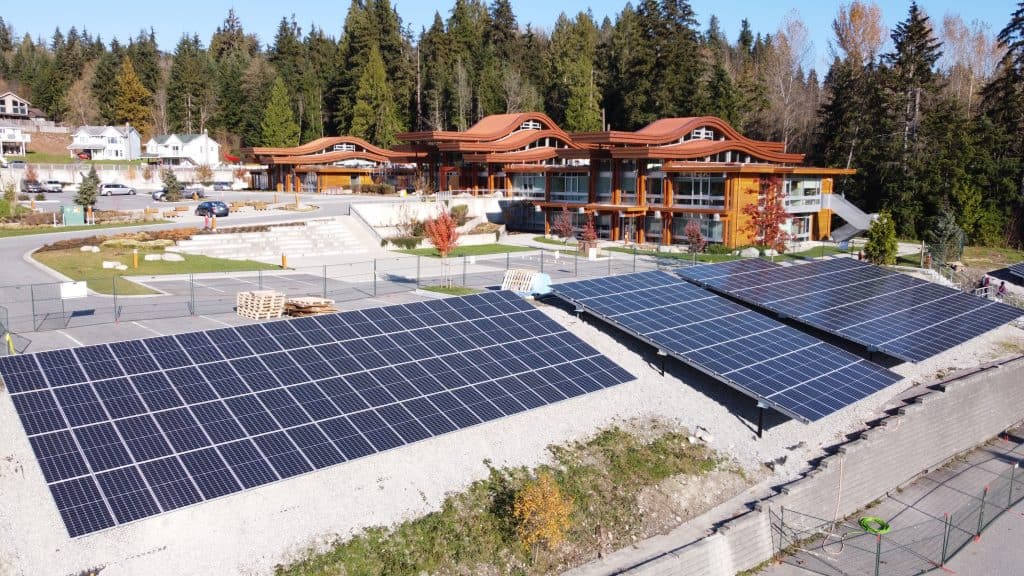 he new solar array powering the TWN Administration Building.